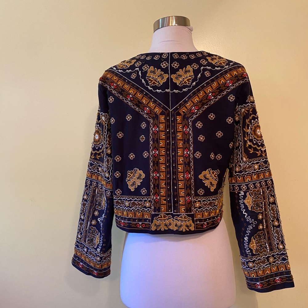 Zara Beaded Embroidered Jacket - Picture 9 of 13
